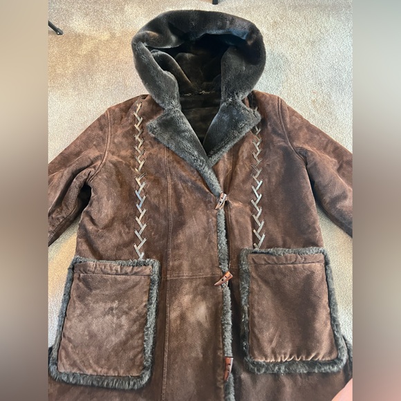 Vintage Fleet Street Leather Mid-Length Coat - Picture 7 of 12